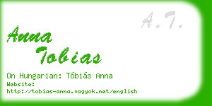 anna tobias business card