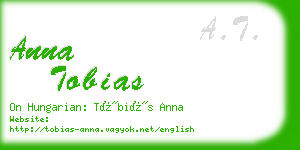 anna tobias business card